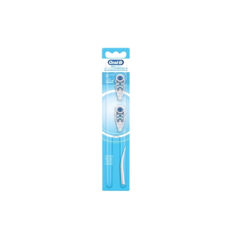 Oral-B Complete Deep Clean Battery Powered Toothbrush Replacement Brush Heads 2